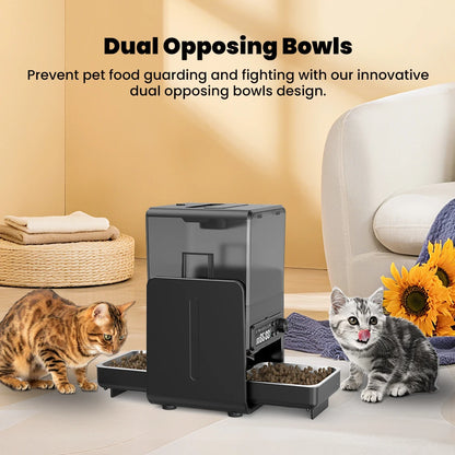 Smart Pet Feeder Automatic for Cats and Dogs - with Timed & Quantitative Feeding, Slow Food Function, Automatic Food Dispenser