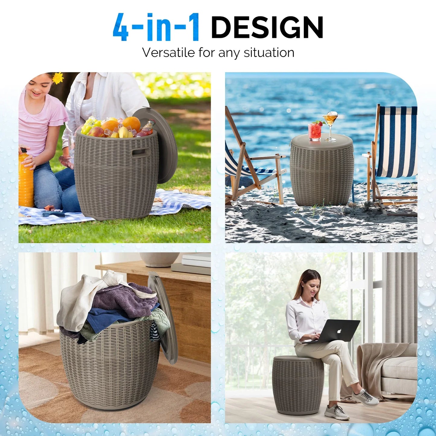 9.5 Gallon Cooler Side Table