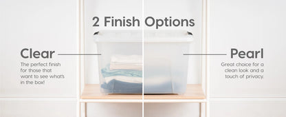 72 Qt Stackable Plastic Storage Bins with Lids