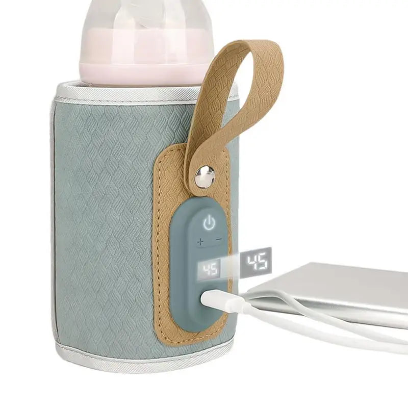Portable Baby Bottle Warmer Travel Warmer, Cover, USB Heater