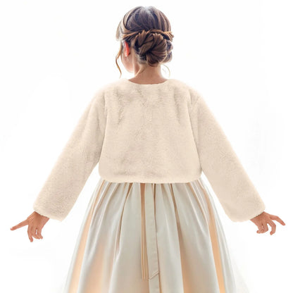 Size 1-12 Dressy Cardigan Fleece Fuzzy Bolero
