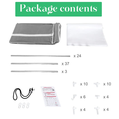 Closet Wardrobe Organizer Storage Rack, Portable, Dustproof, Non-woven Fabric Quick and Easy to Assemble