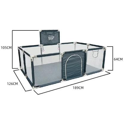 Playpen For Newborn Toddler, Large Size Baby Playpen Infant Safe Crawling Area, Indoor Barriers Home Playground Park