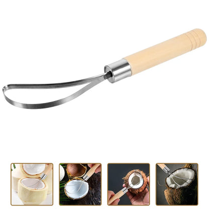 Stainless Steel Coconut Meat Meat Remover Tool Scraper