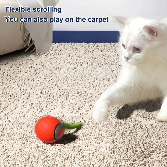 Automatic Moving Smart Cat Toy, Two Speed Adjustment, Speedy Tail Cat Toy with Replacement Tail