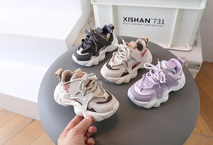 Mesh Breathable Children Sneakers, Baby Soft Bottom Shoes