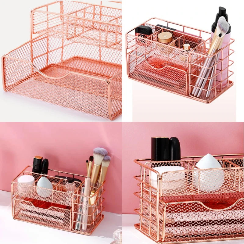 Metal Drawer Organizer for Office, Home, Cosmetics, Stationery, Kitchen Utensils, Craft Supplies