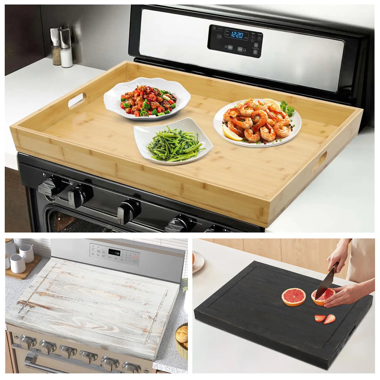Stovetop Cover Oversized Kitchen Serving Tray