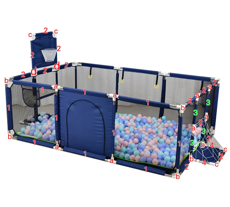 Playpens for Baby, Balls Pool Activity Fence