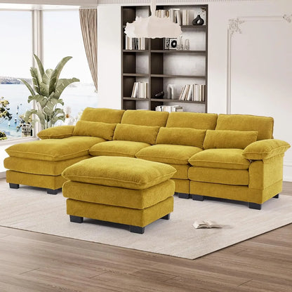 114" U Shape Sectional Cloud Couch