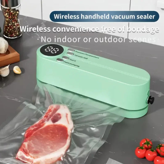 Compact Automatic Vacuum Sealer for Snacks, Meat, Fruits, Veggies
