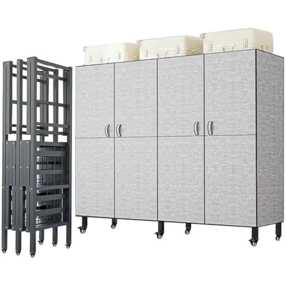 71in Foldable Portable Wardrobe on Wheels