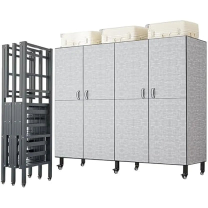 71in Foldable Portable Wardrobe on Wheels