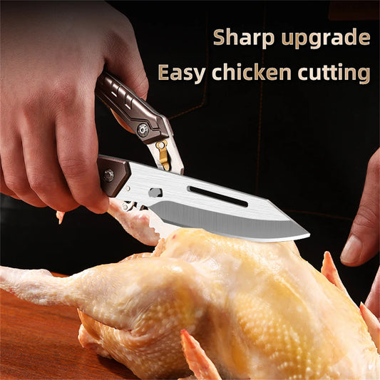 Heavy Duty Poultry Shears - A Must Have Kitchen Shears for Chicken and Meat Cutting