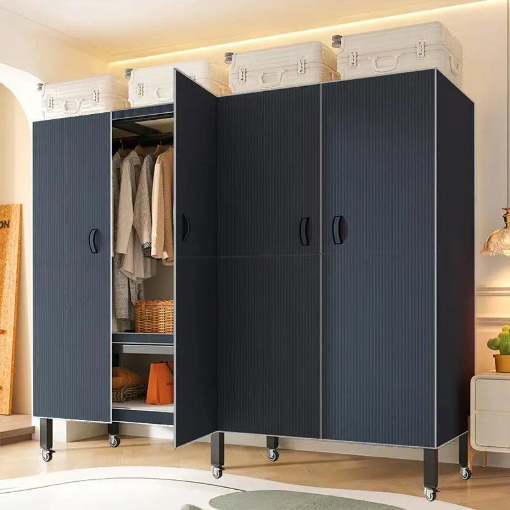 71in Foldable Portable Wardrobe on Wheels