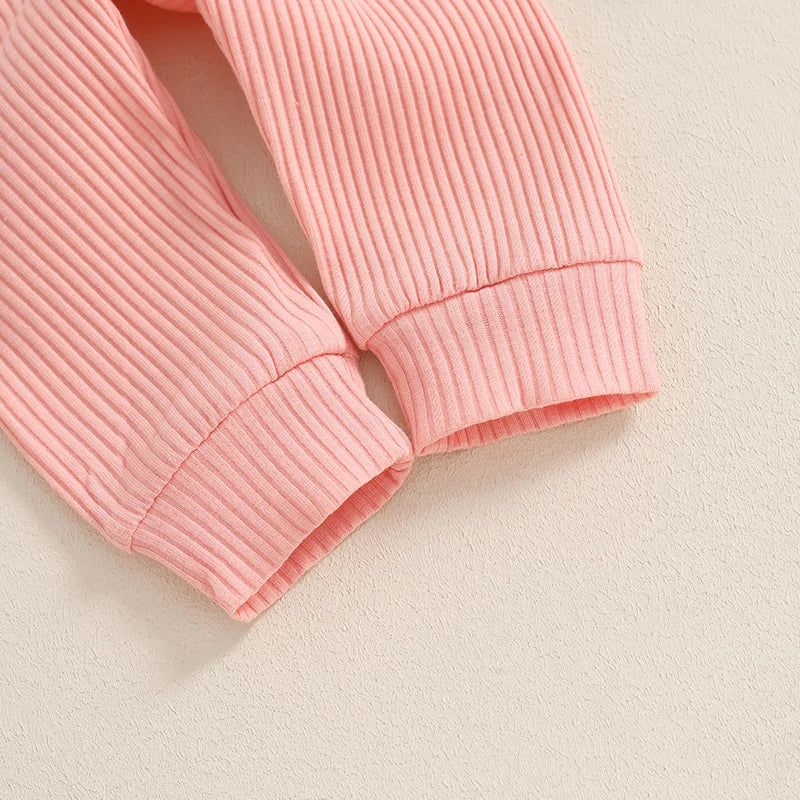 0-18M Baby Girls Fall Outfit, Long Sleeve Dots Print Romper with Pants and Bowknot Headband Clothing Set