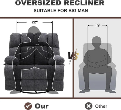 Overstuffed/Oversized Rocker/Recliner