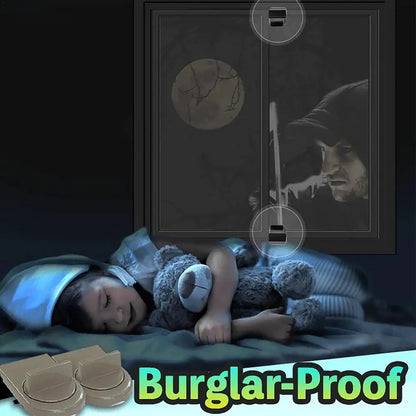 Childproof Window Lock Aluminum, Window Lock Sliding Door Safety Lock,Anti-Theft Small Security Lock