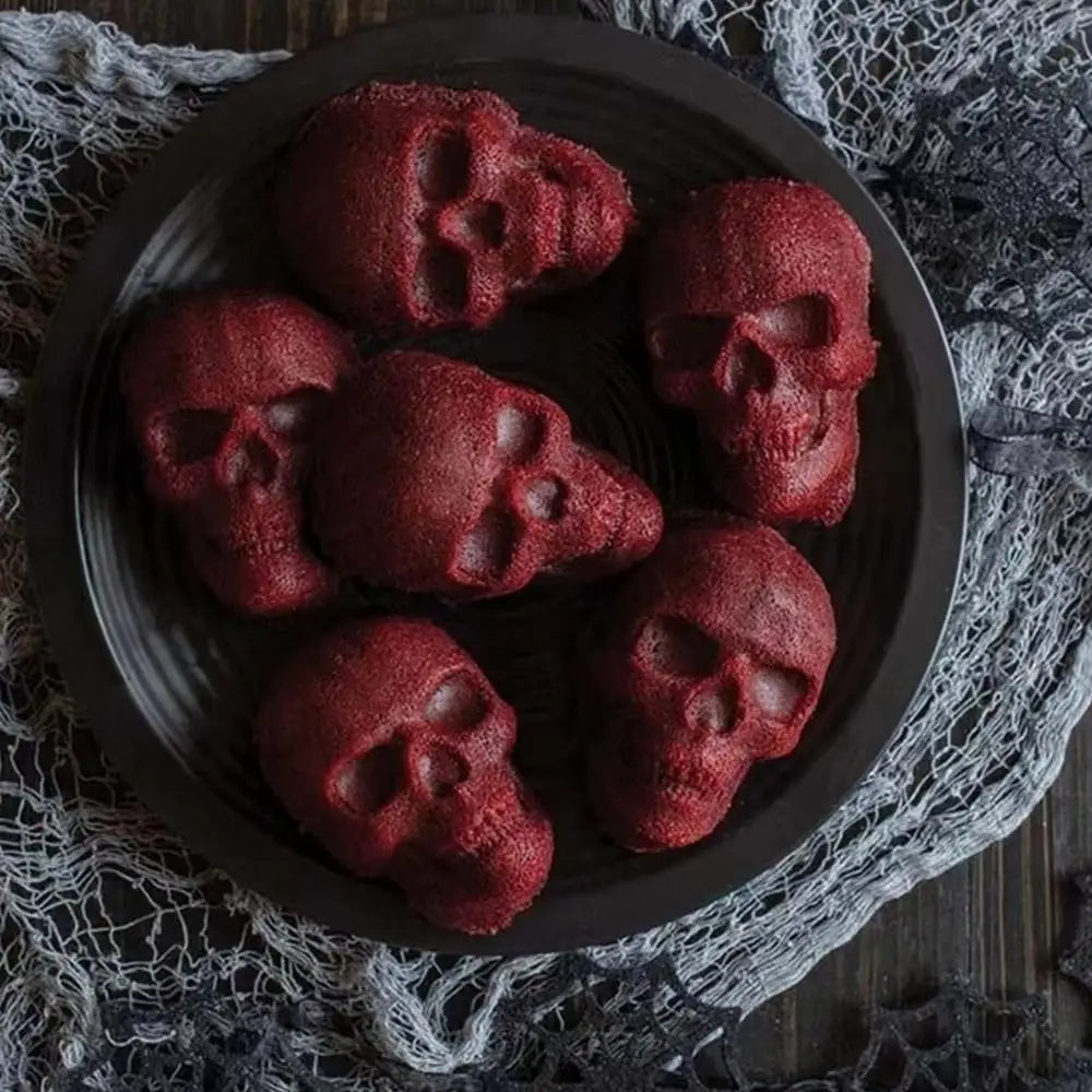 Skull Chocolate Mold Golden Skull Molds For Chocolate 6 Cavities