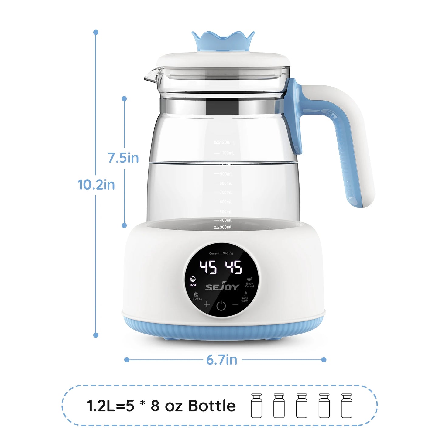 Infant Thermostatic Milk Modulator, Baby Formula Kettle, Automatic Warmer Feeding Bottle