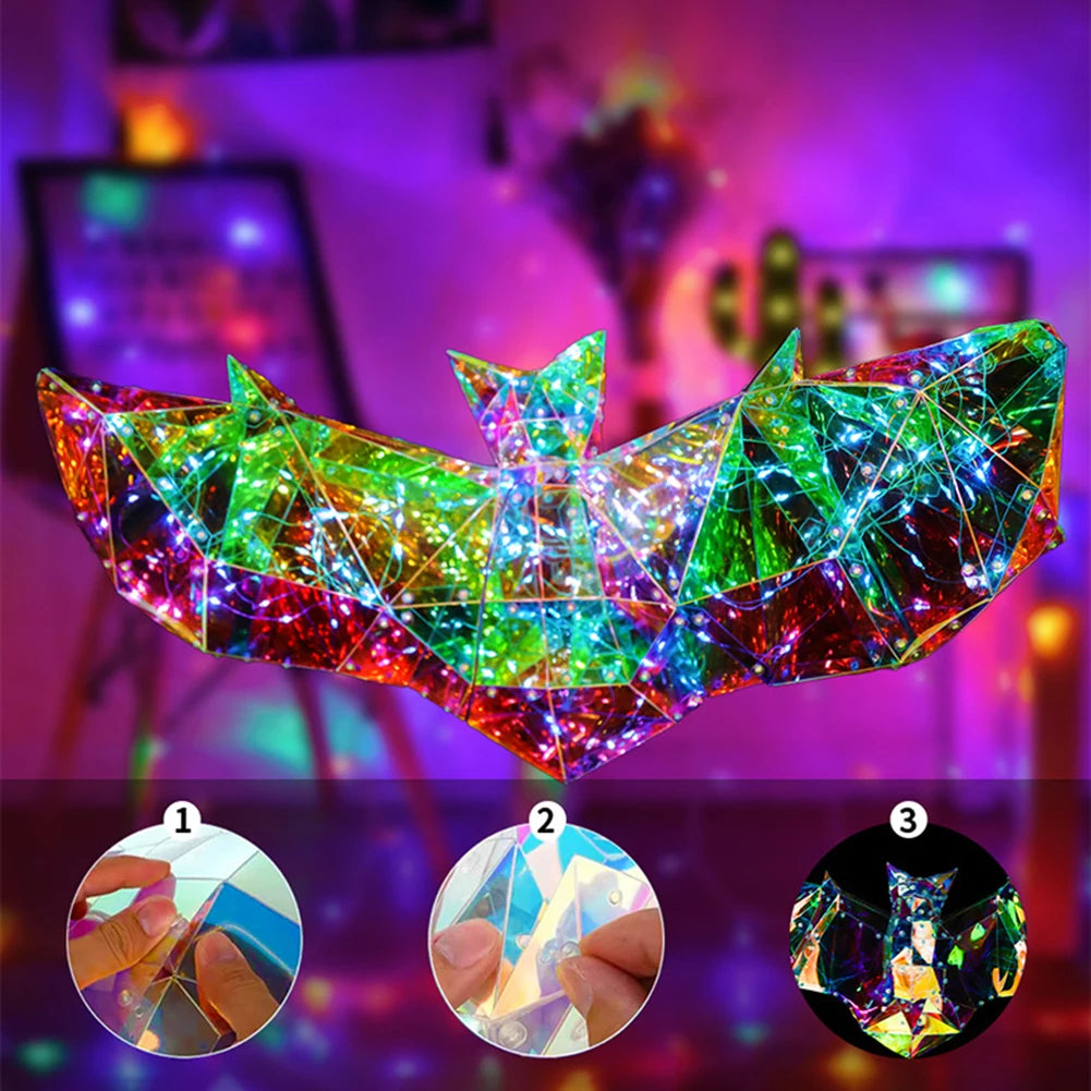 Halloween Iridescent Ghost Decor, Cute Glow LED Lights Holiday Party Decoration S