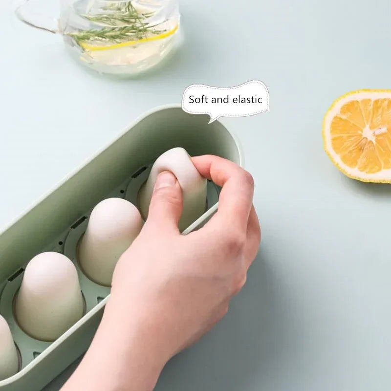 Home Ice Cream Mold Popsicle Diy Tool Silicone 4-hole Popsicle Box