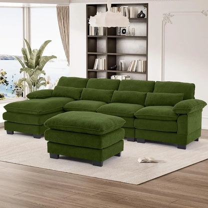 114" U Shape Sectional Cloud Couch