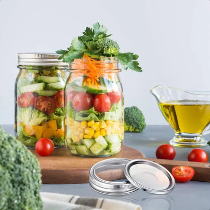 Regular Mouth Canning Lids with Rings