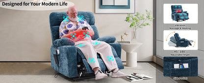 Infinite Position Soft Fabric Power Electric Recliner