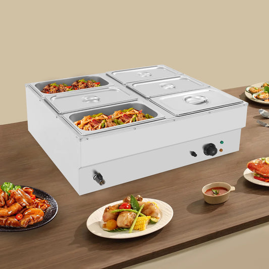 1500W Countertop Stainless Steel Soup Warmer
