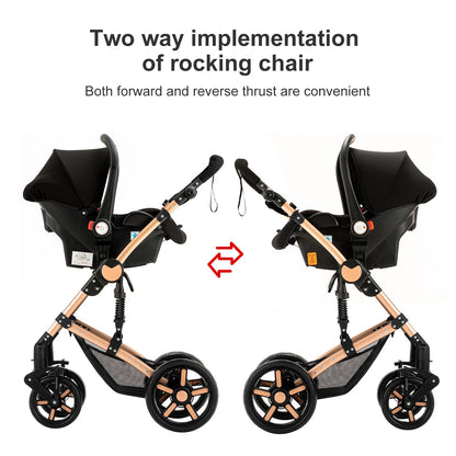 Lightweight Baby Stroller, Folding Cart , Child Safety Seat With ISOfix