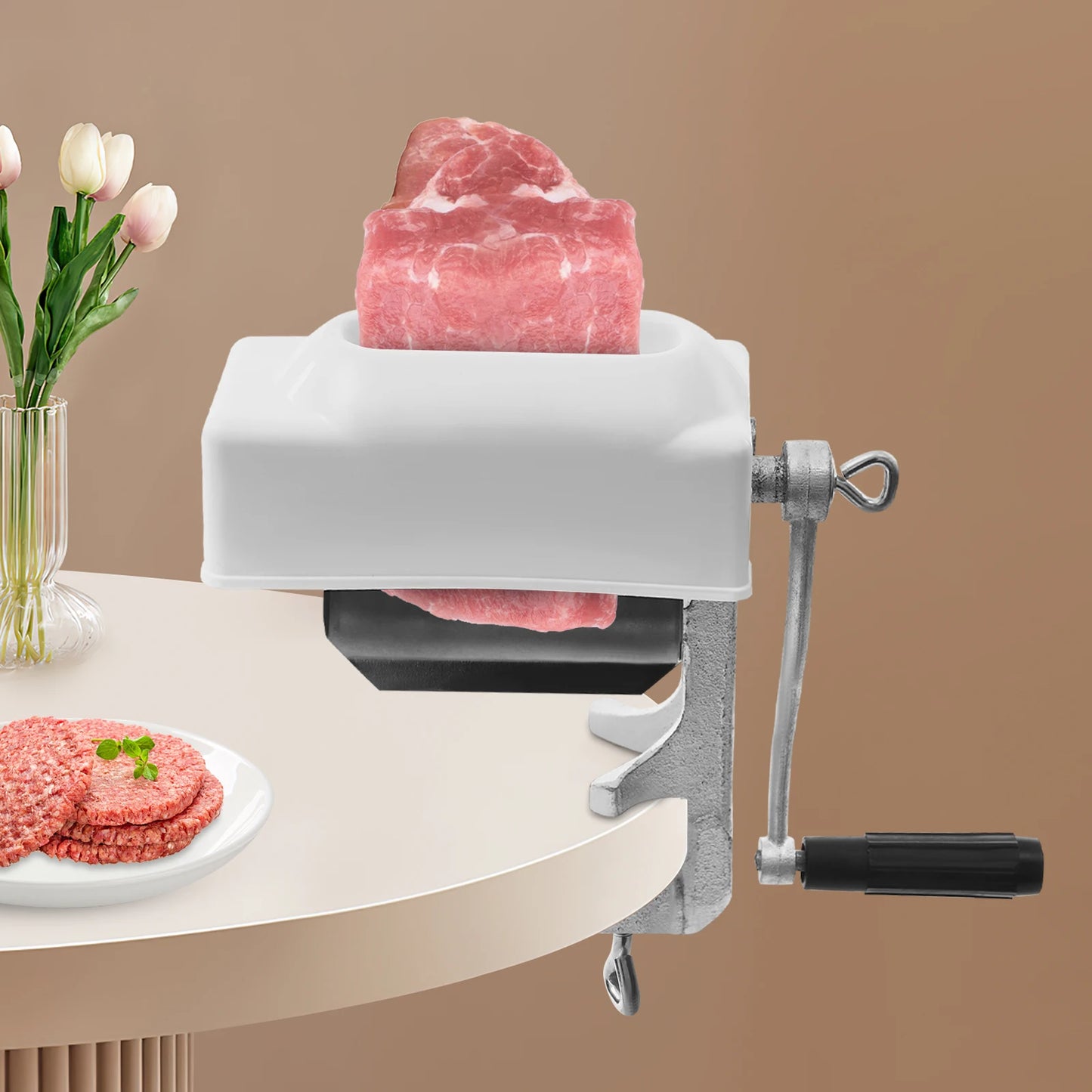 Commercial & Home Desktop Meat Pounder with Cover for Beef/Pork/Chicken