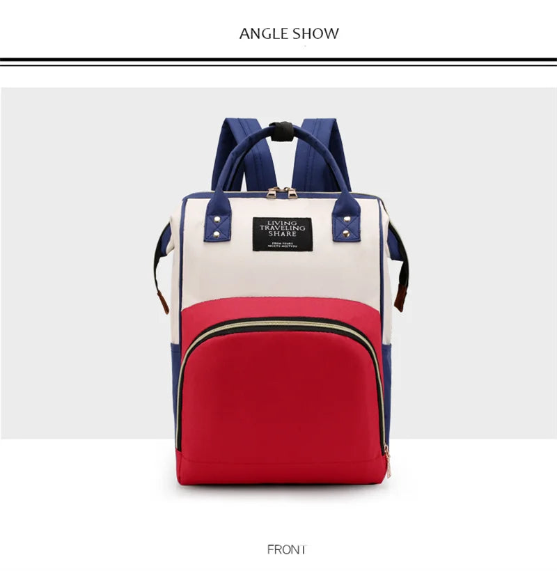 Diaper Bag Backpack, Large Capacity, Multi-function, Waterproof