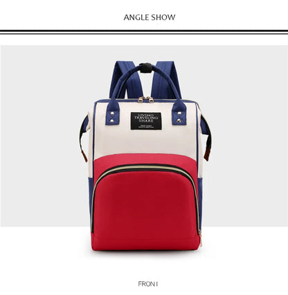 Diaper Bag Backpack, Large Capacity, Multi-function, Waterproof