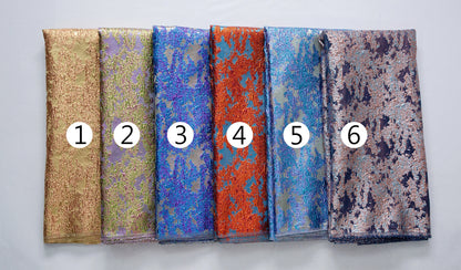 Kalume Luxury African Tulle Brocade Lace Fabric High Quality French Gilding Lace