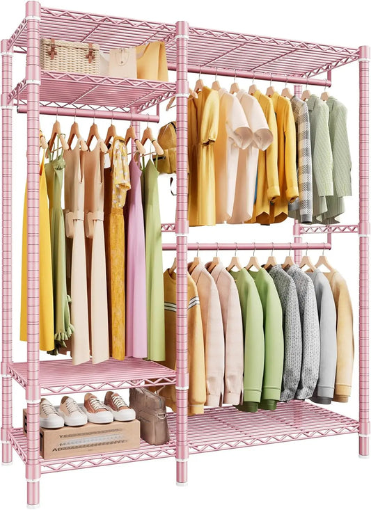 Heavy Duty Loads 780LBS Clothing Rack 45.5" W x 77" H x16.5 D