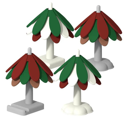 Christmas Tree Trivet Silicone Table Mat Multi-Functional Heat Resistant Pot Holders