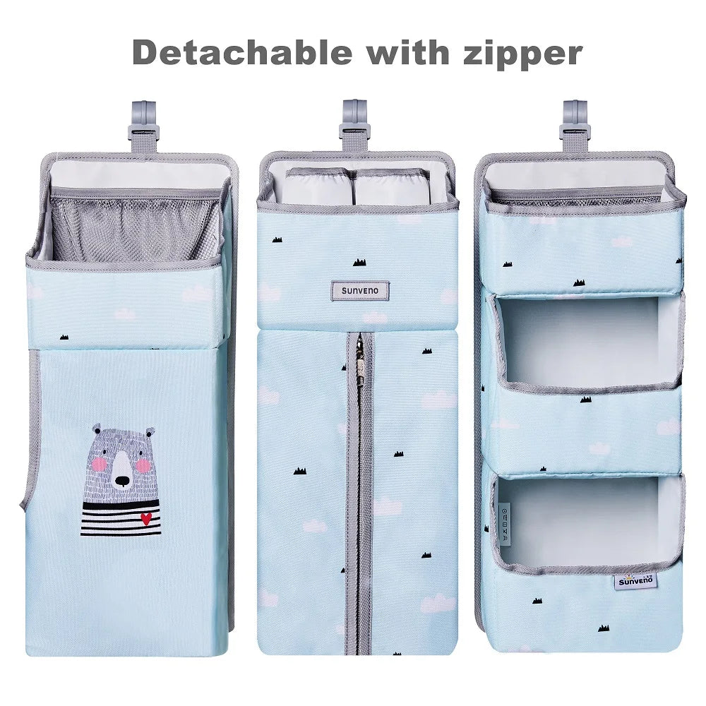 Crib Organizer for Hanging Storage Bag, Baby Clothing Caddy