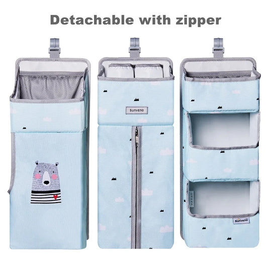 Crib Organizer for Hanging Storage Bag, Baby Clothing Caddy