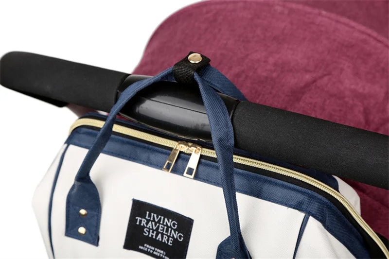 Diaper Bag Backpack, Large Capacity, Multi-function, Waterproof