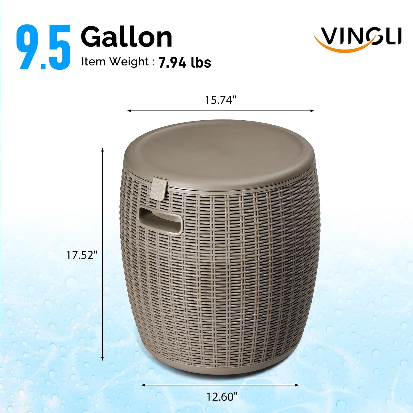 9.5 Gallon Cooler Side Table