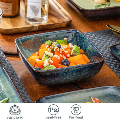 16 Piece Kitchen Dinnerware Ceramic Crockery Set for 4 Person