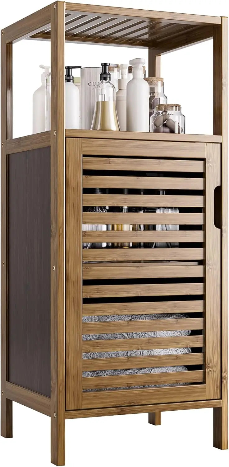 4-tier Bamboo Floor Cabinet