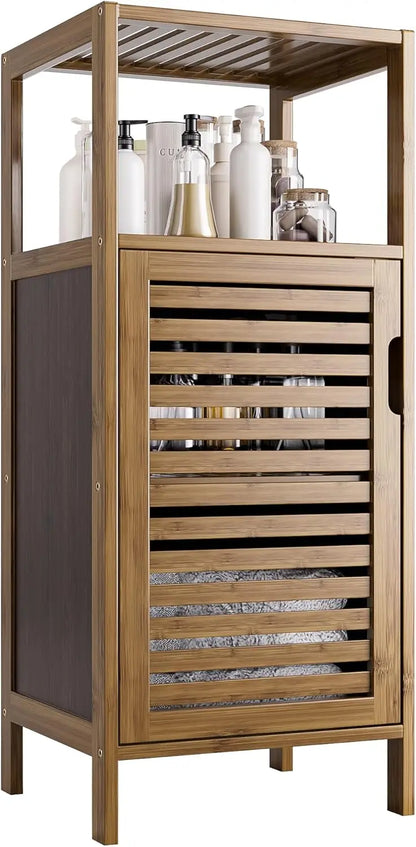 4-tier Bamboo Floor Cabinet