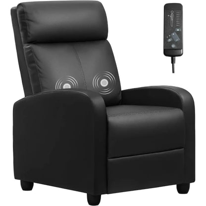 Leather Reclining Chair with Massage
