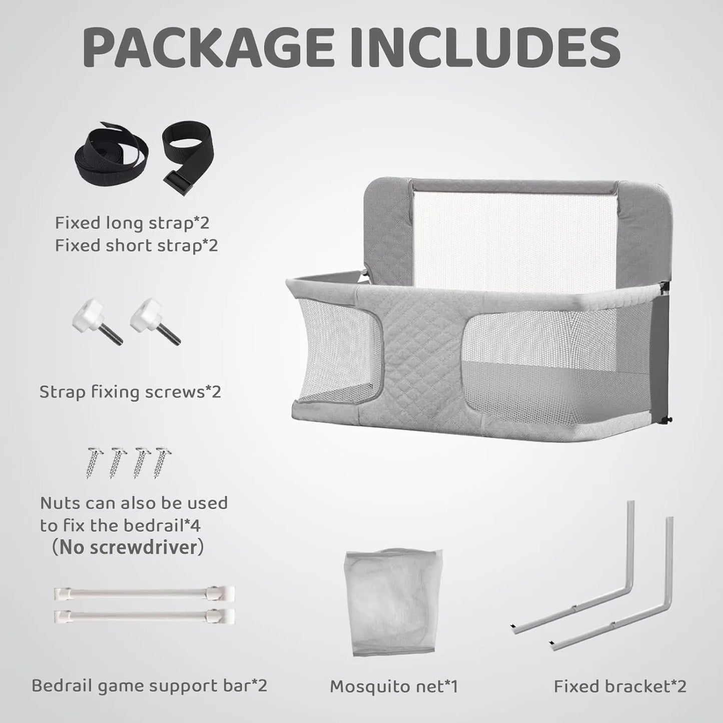 3-in-1 Folding Baby Crib – Portable Co-Sleeping Sleeper with Breathable Mesh Window, Washable Liner, 3-Second Compact Fold