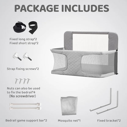 3-in-1 Folding Baby Crib – Portable Co-Sleeping Sleeper with Breathable Mesh Window, Washable Liner, 3-Second Compact Fold