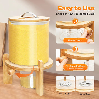5L Cereal Dispenser for Pantry Organization and Storage