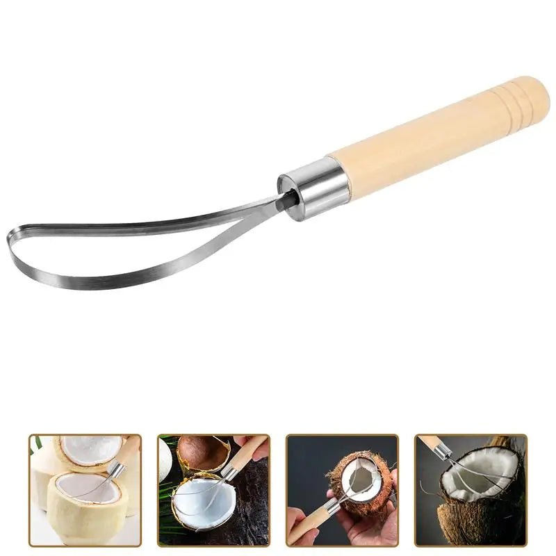 Stainless Steel Coconut Meat Meat Remover Tool Scraper