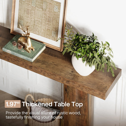 63" Farmhouse Narrow Table